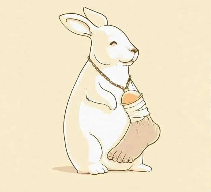 Заяц с лапкой