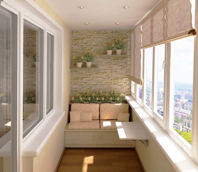 Великолепный дизайн уютного балкона 7