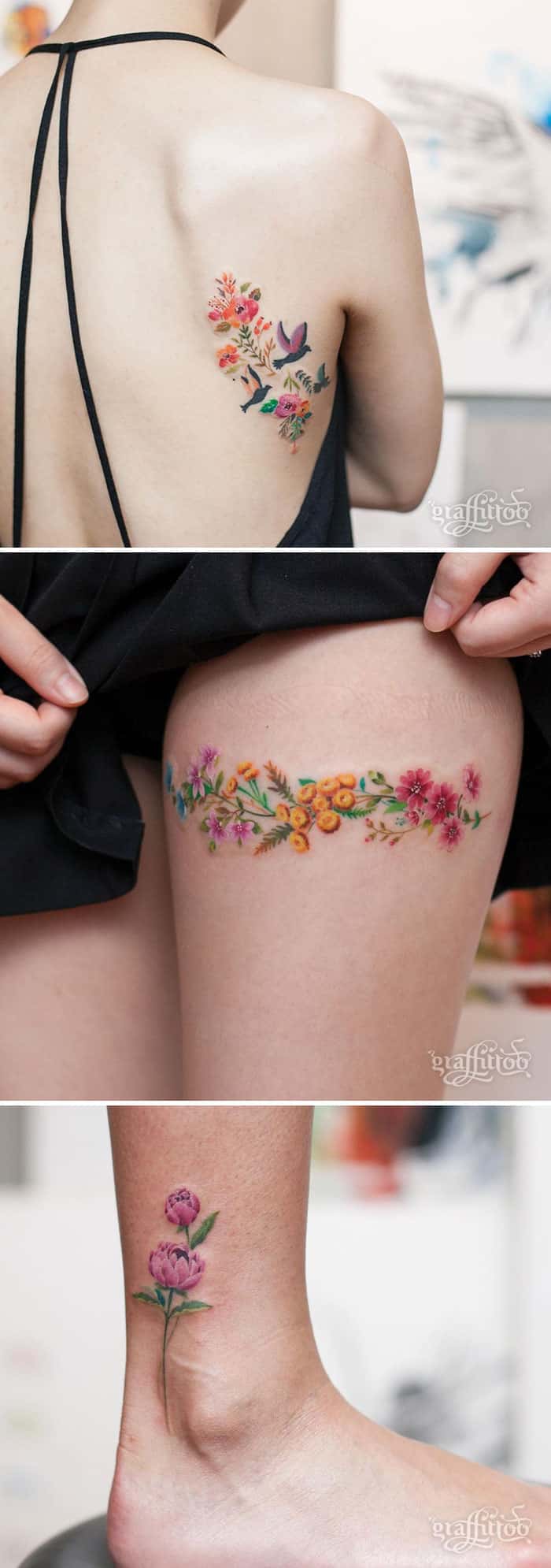Цветные татуировки