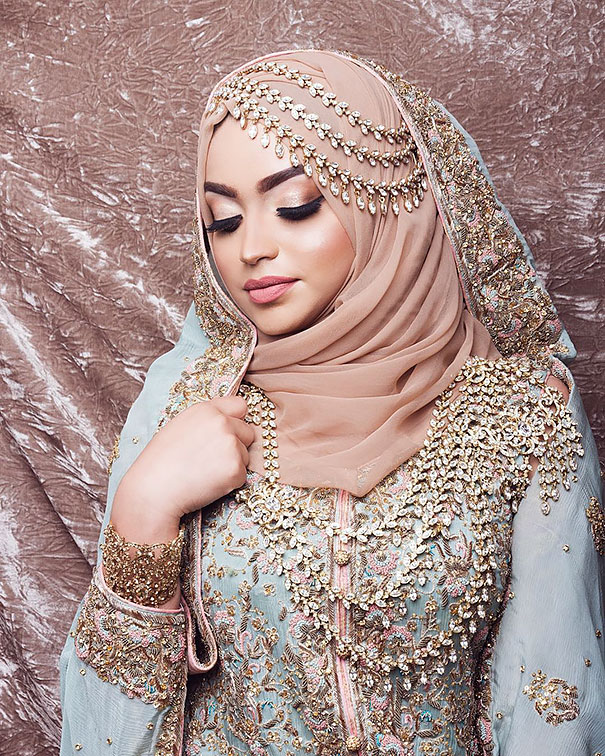Хиджаб в свадебном наряде
