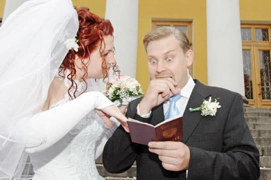 Смешные свадебные фотографии